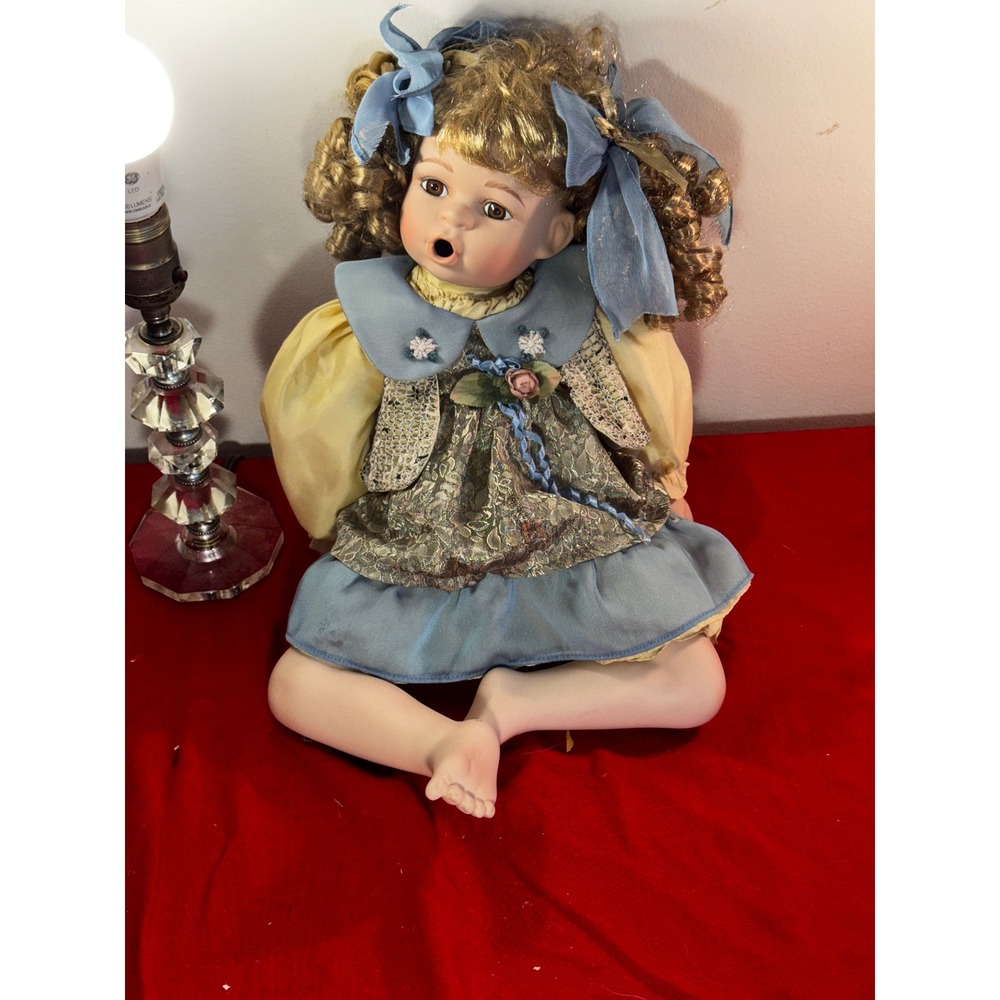 Vintage Porcelain Doll Collection Lot 10pc Victorian Baby Sleeping Dolls Mixed - Picture 9 of 10